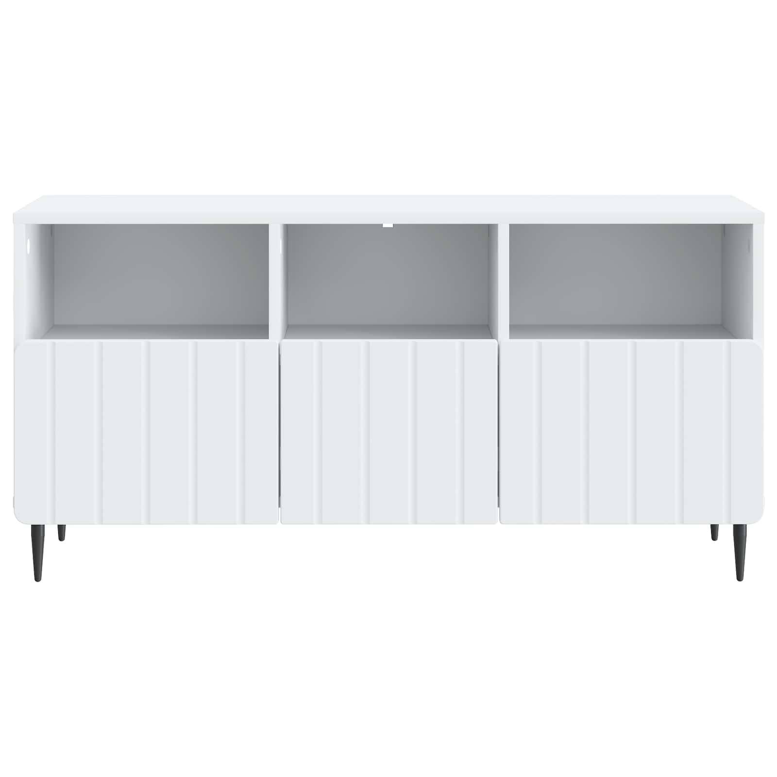 vidaXL TV-Schränk mit Schubladen Weiß 102 x 34,5 x 50 cm Holzwerkstoff