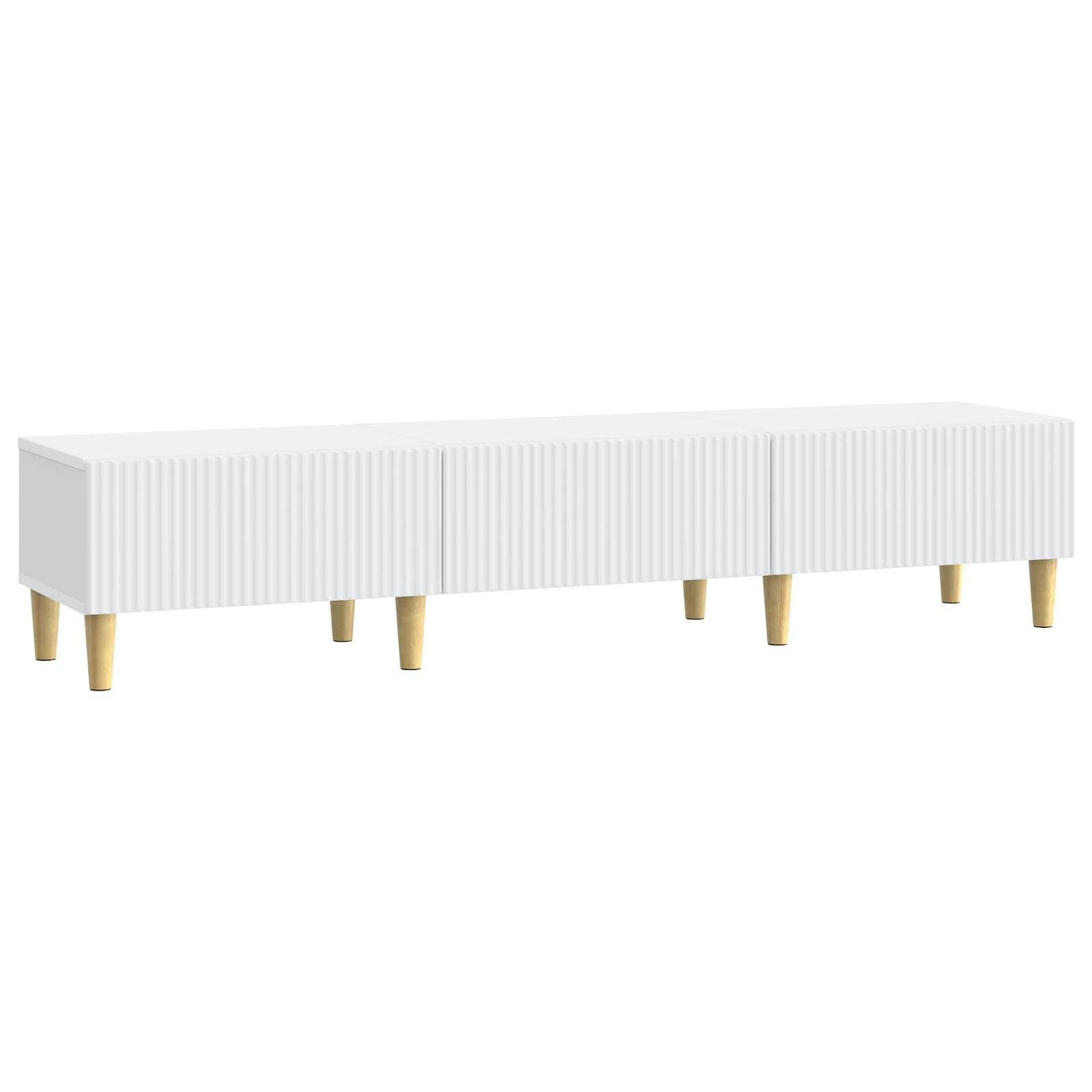 vidaXL TV-Schränk mit Schubladen Weiß 147 x 34,5 x 30 cm Holzwerkstoff