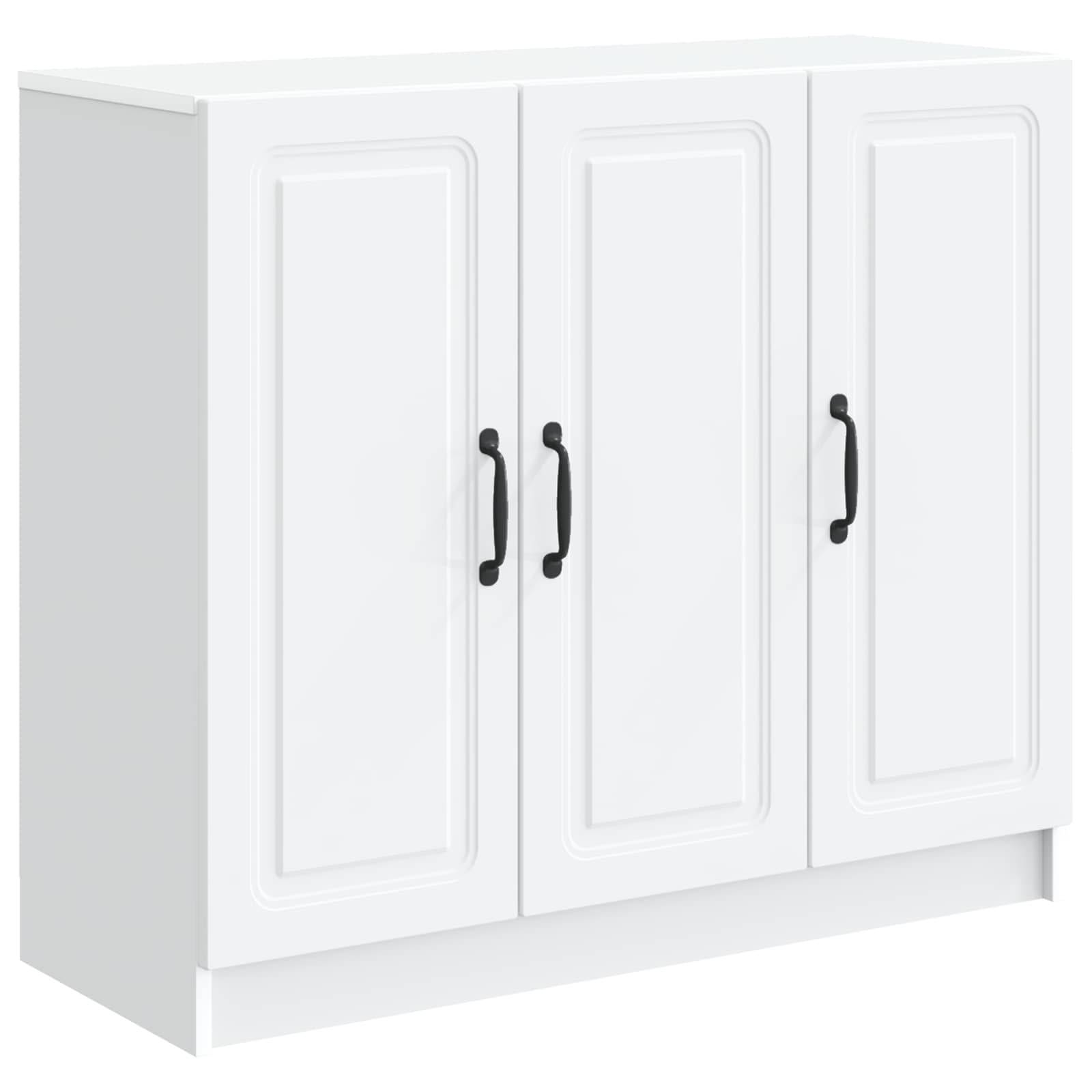 vidaXL Sideboard Weiß 89 x 34,5 x 77 cm Holzwerkstoff