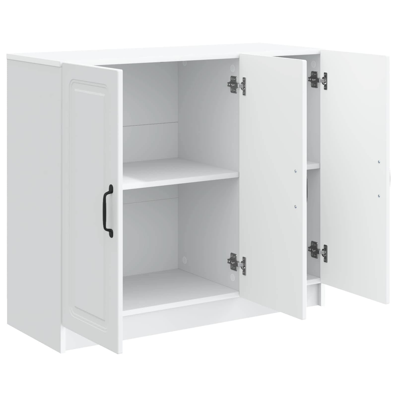 vidaXL Sideboard Weiß 89 x 34,5 x 77 cm Holzwerkstoff