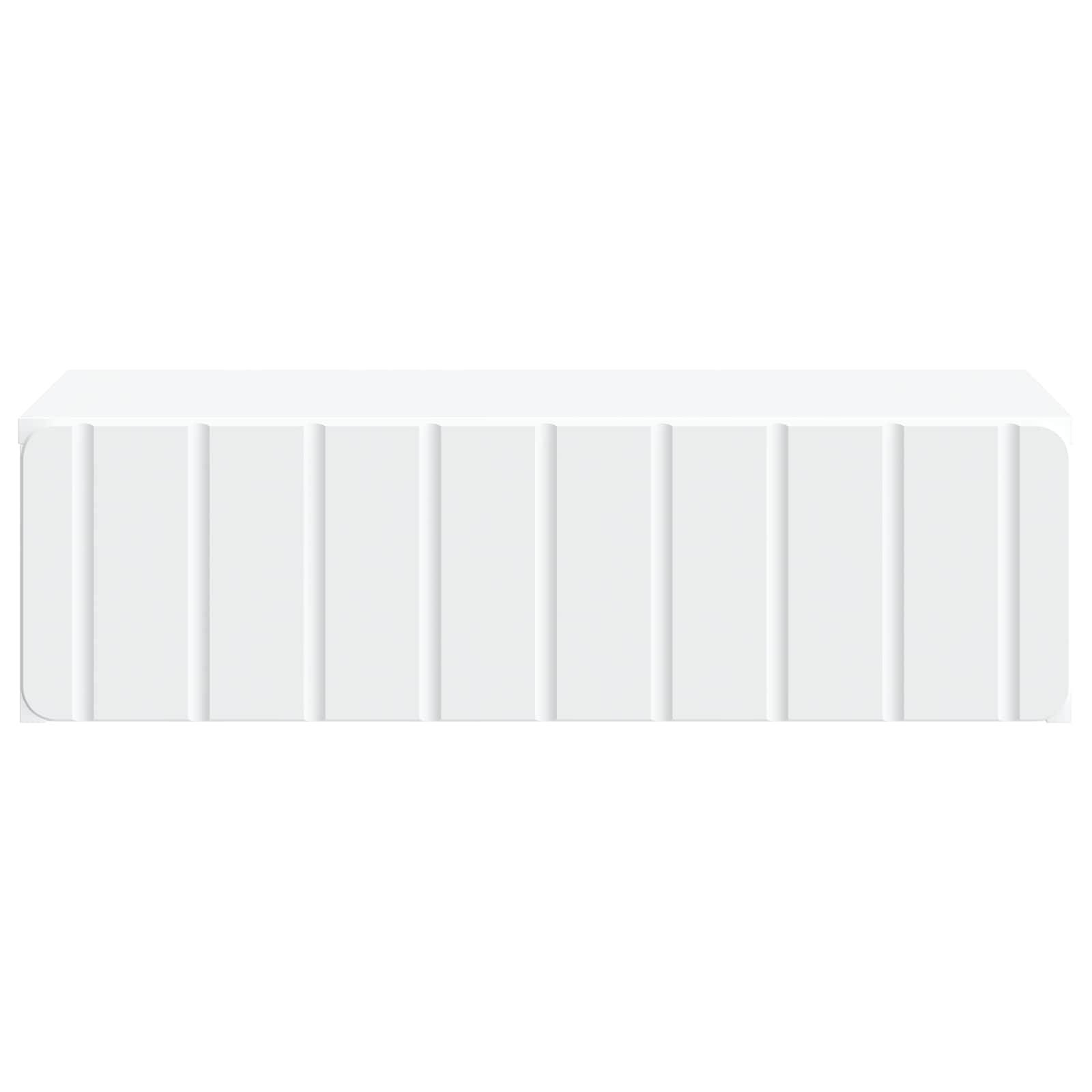 vidaXL Wandmontierter Beistelltisch Weiß 59 x 34,5 x 17 cm