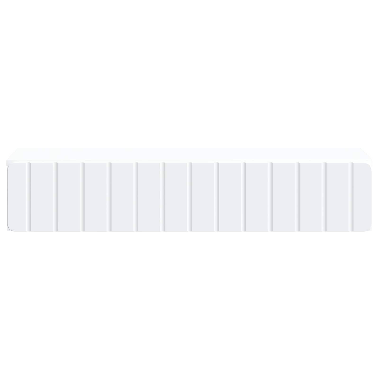 vidaXL Wandmontierter Beistelltisch Weiß 87,5 x 34,5 x 17 cm