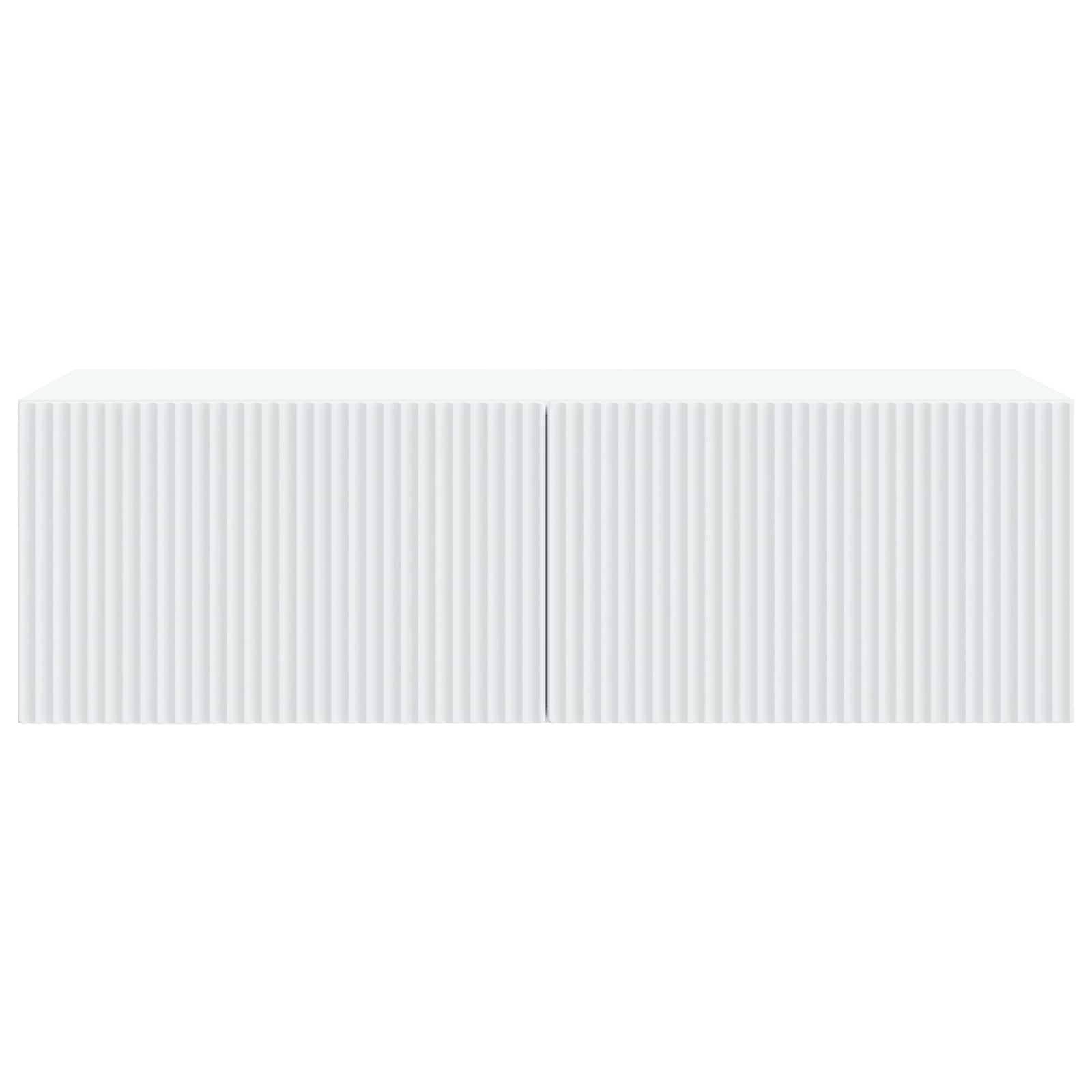 vidaXL Wandmontierter TV-Schrank Weiß 98 x 41 x 30 cm Holzwerkstoff