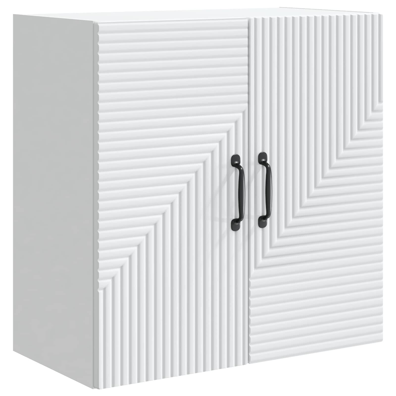 vidaXL Wandschrank Weiß 59 x 31 x 60 cm Holzwerkstoff