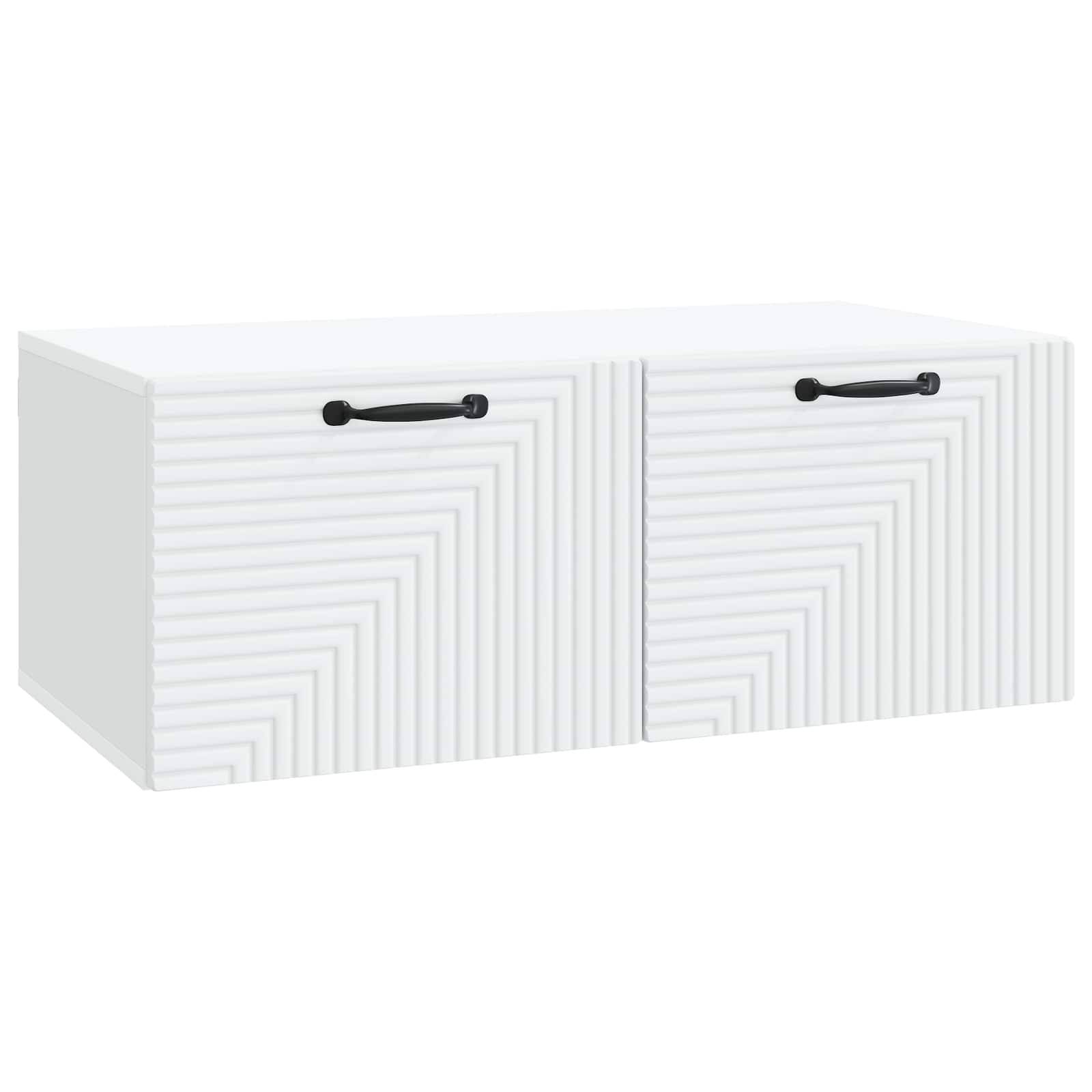 vidaXL Wandmontierter TV-Schrank Weiß 78,5 x 41 x 30 cm Holzwerkstoff