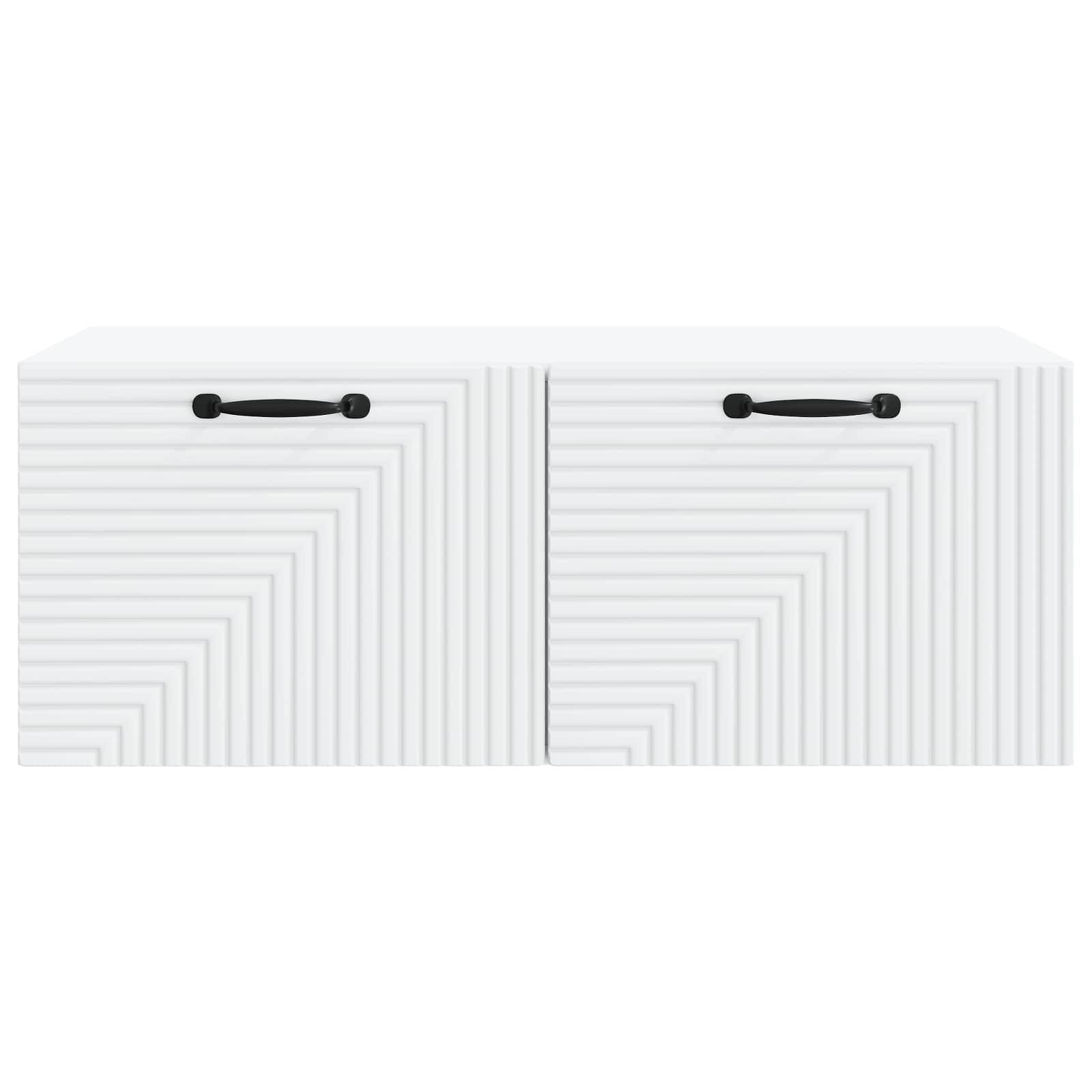 vidaXL Wandmontierter TV-Schrank Weiß 78,5 x 41 x 30 cm Holzwerkstoff