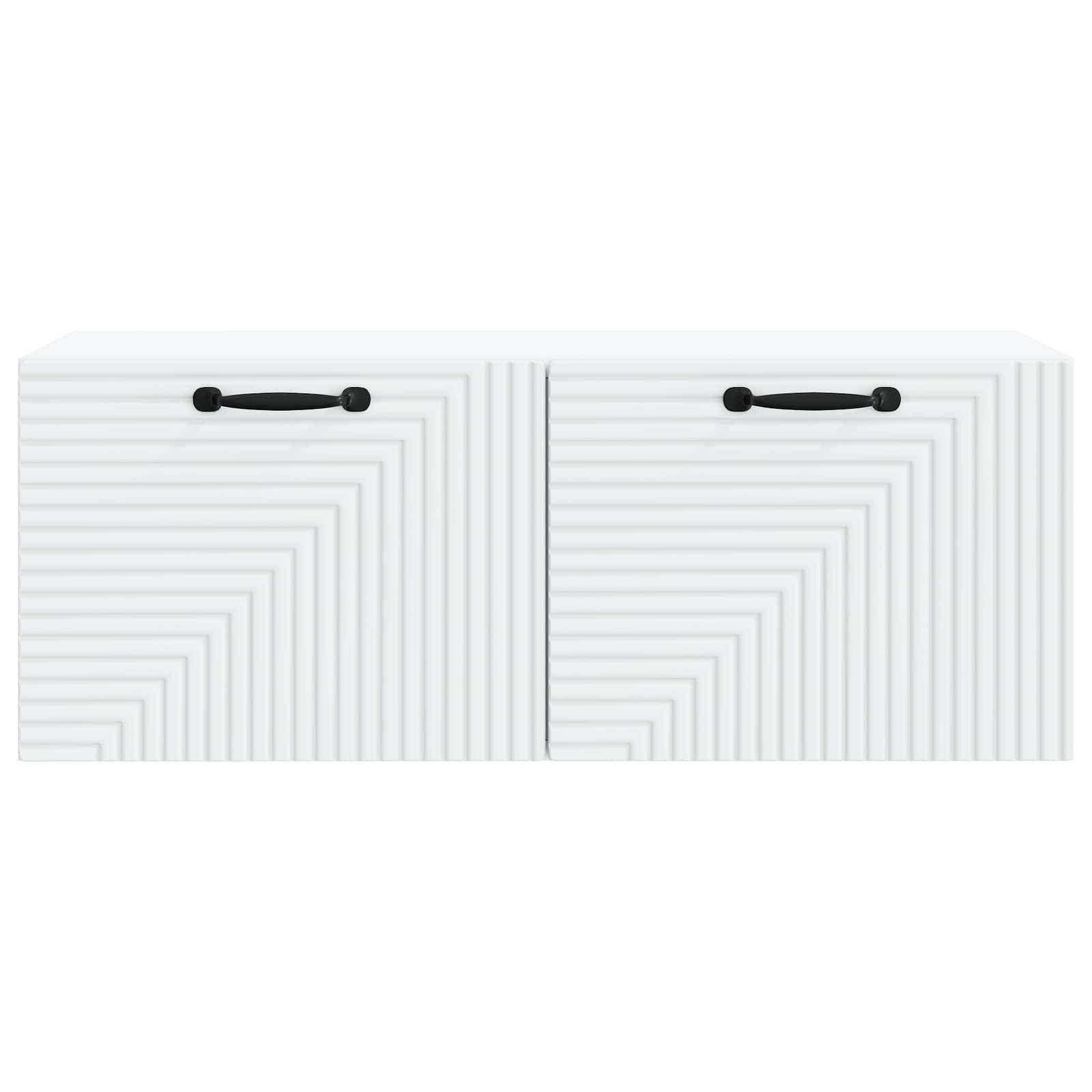 vidaXL Wandmontierter TV-Schrank Weiß 78,5 x 31 x 30 cm Holzwerkstoff