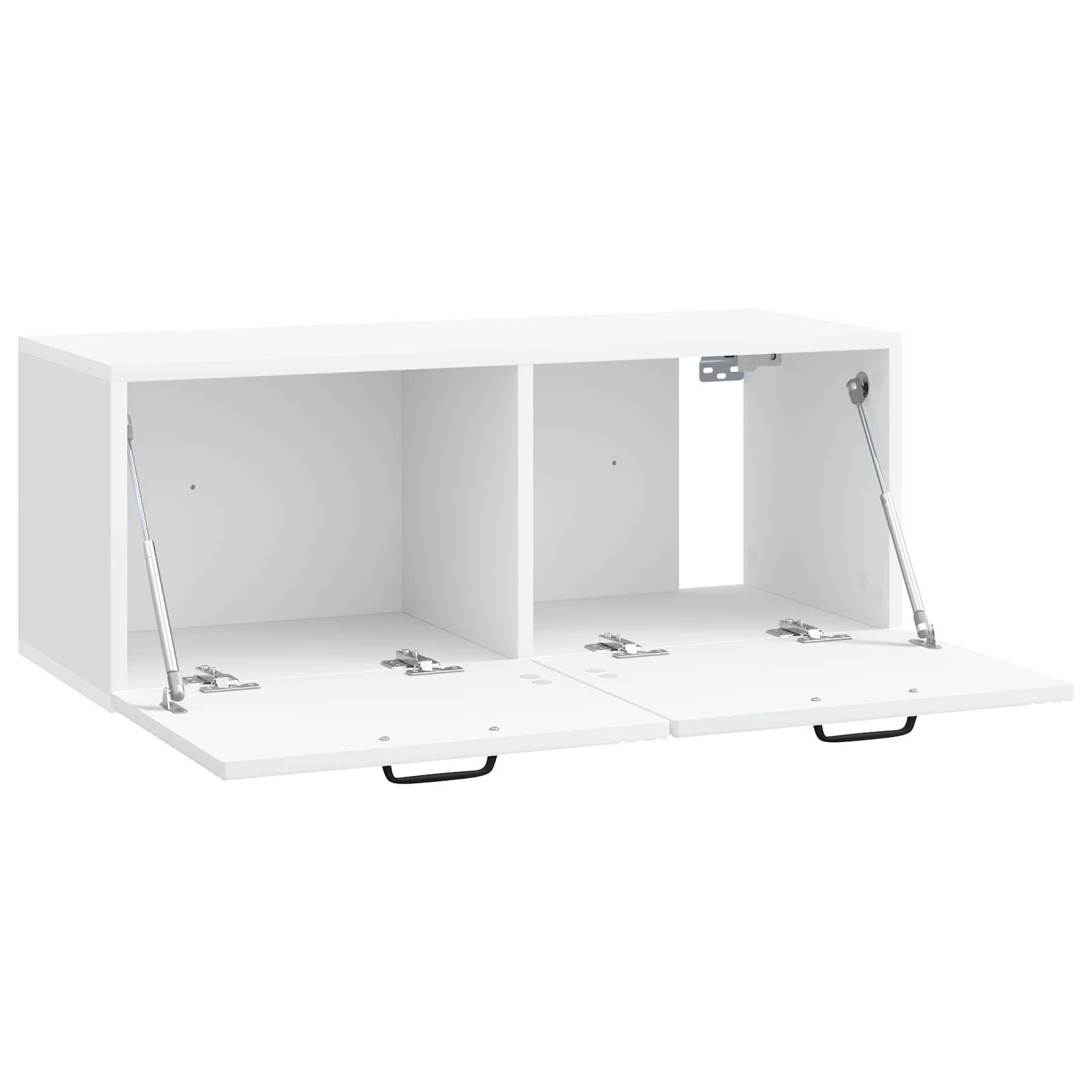 vidaXL Wandmontierter TV-Schrank Weiß 78,5 x 31 x 30 cm Holzwerkstoff