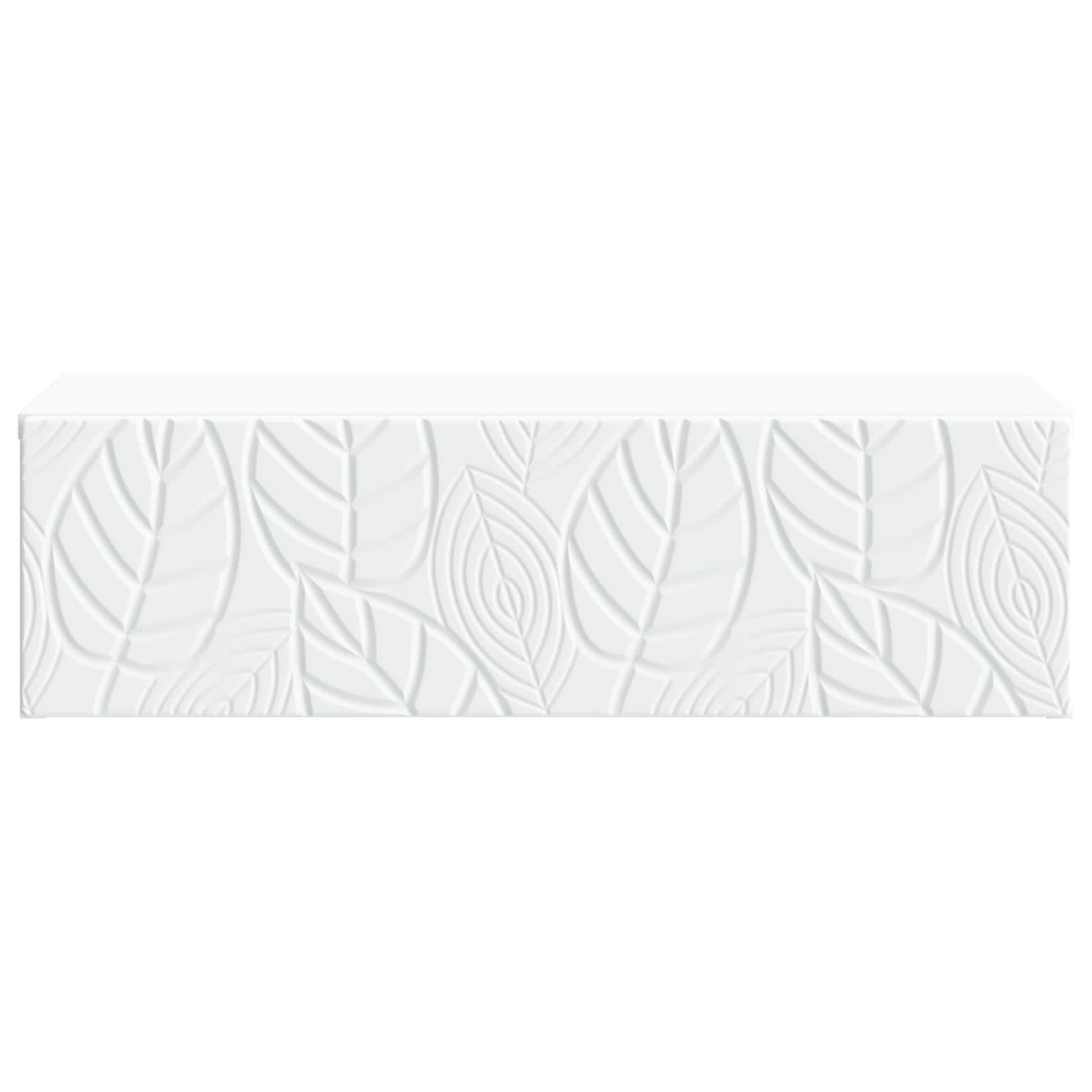 vidaXL Wandmontierter Beistelltisch Weiß 59 x 34,5 x 17 cm