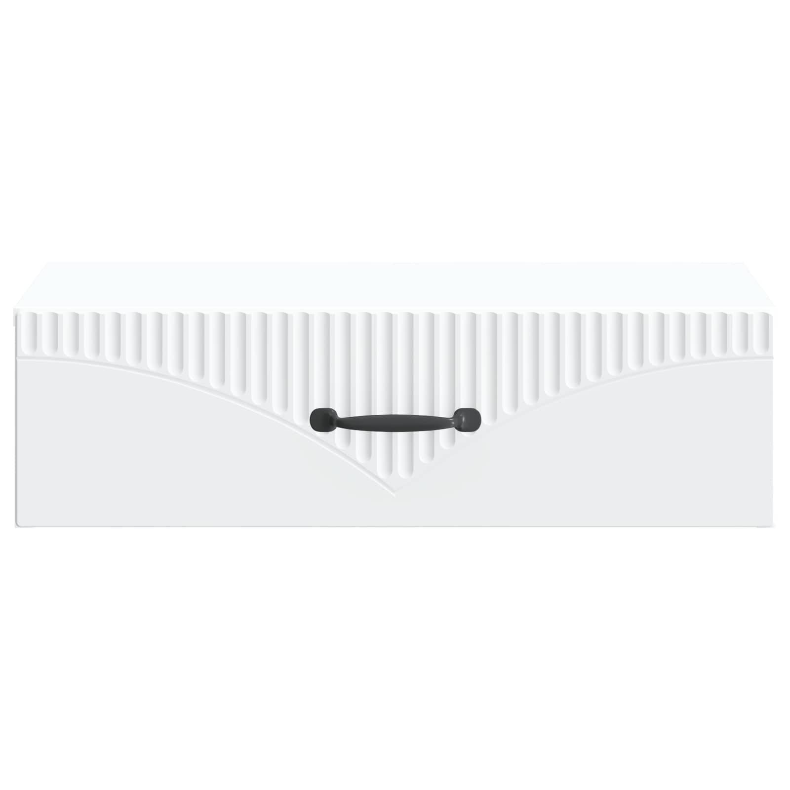 vidaXL Wandmontierter Beistelltisch Weiß 59 x 34,5 x 17 cm