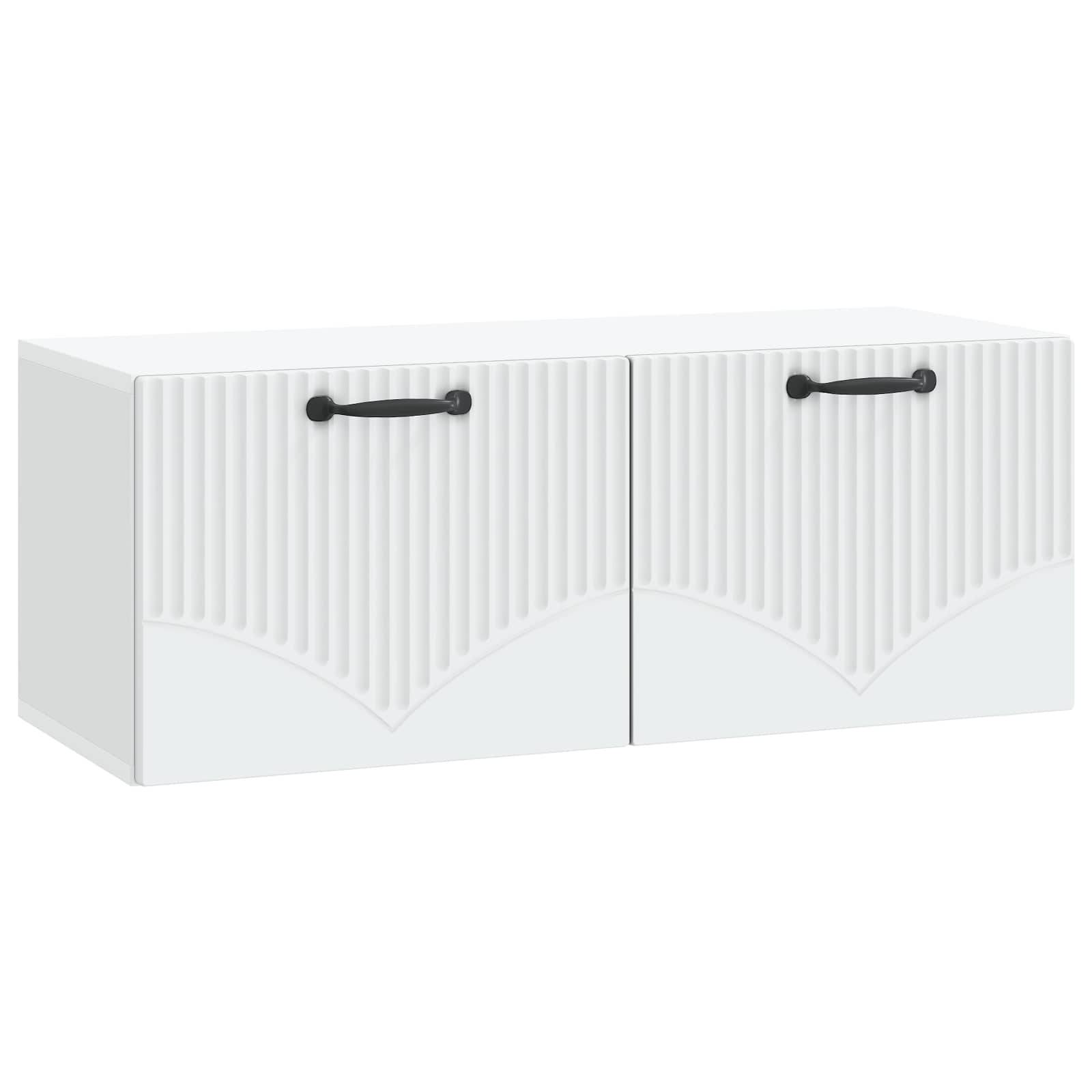 vidaXL Wandmontierter TV-Schrank Weiß 78,5 x 31 x 30 cm Holzwerkstoff