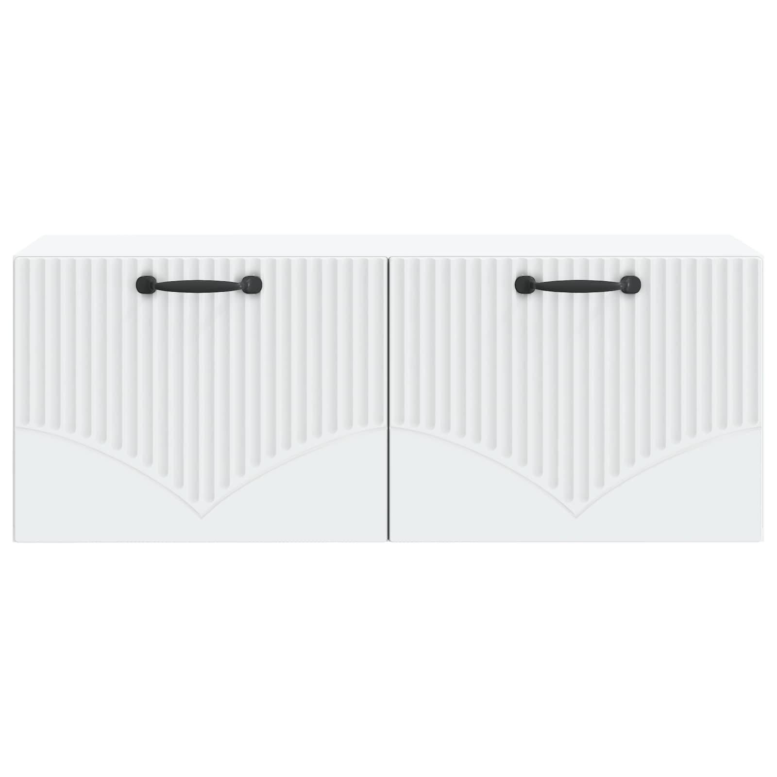 vidaXL Wandmontierter TV-Schrank Weiß 78,5 x 31 x 30 cm Holzwerkstoff
