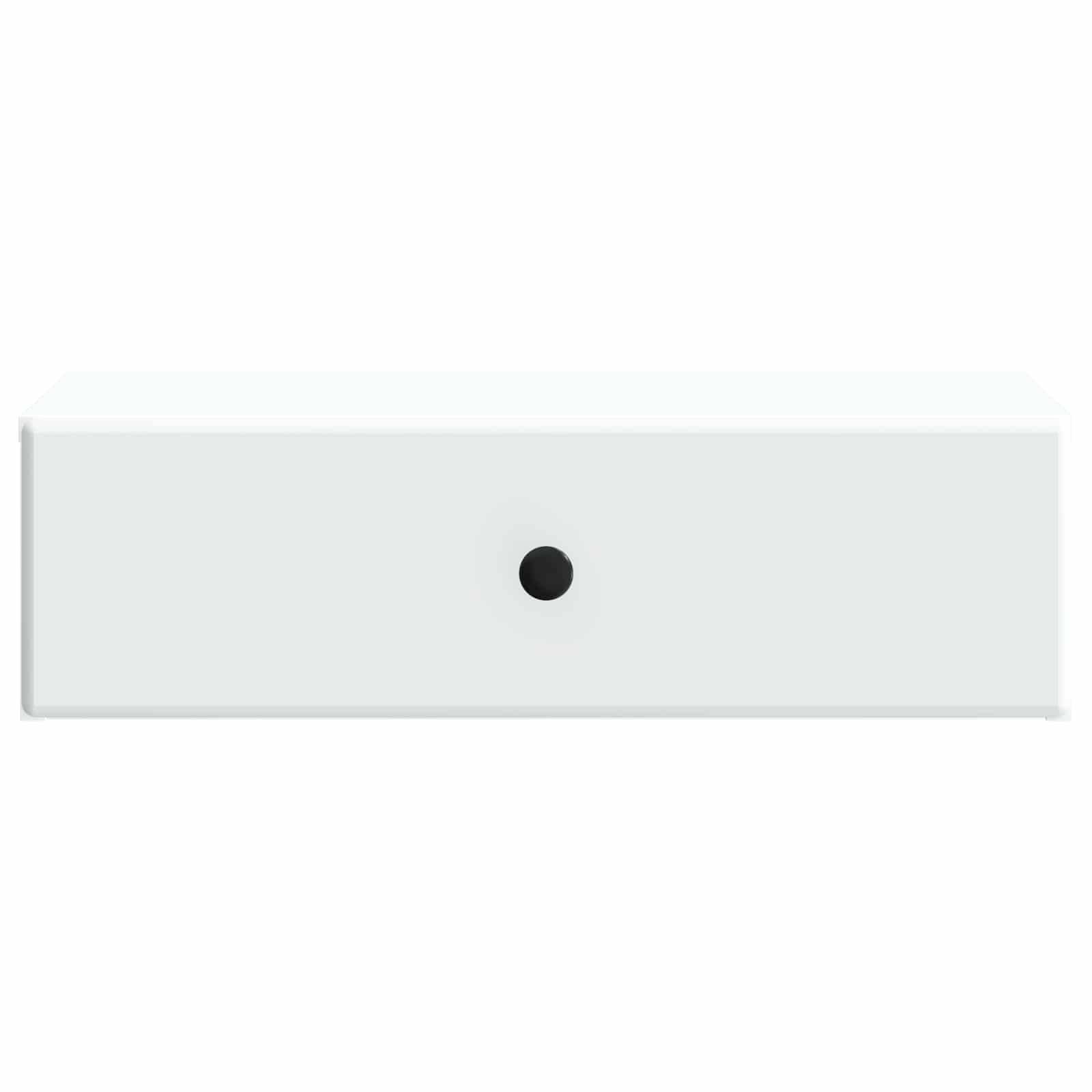 vidaXL Wandmontierter Beistelltisch Weiß 59 x 34,5 x 17 cm