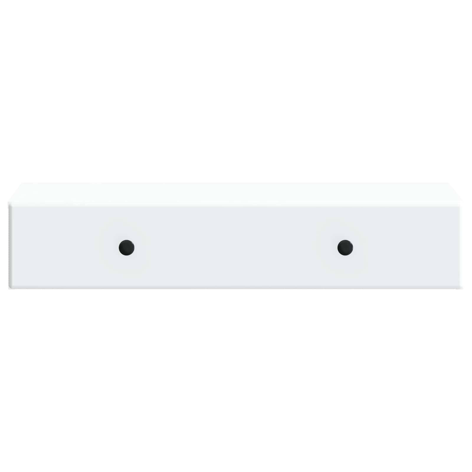 vidaXL Wandmontierter Beistelltisch Weiß 87,5 x 34,5 x 17 cm
