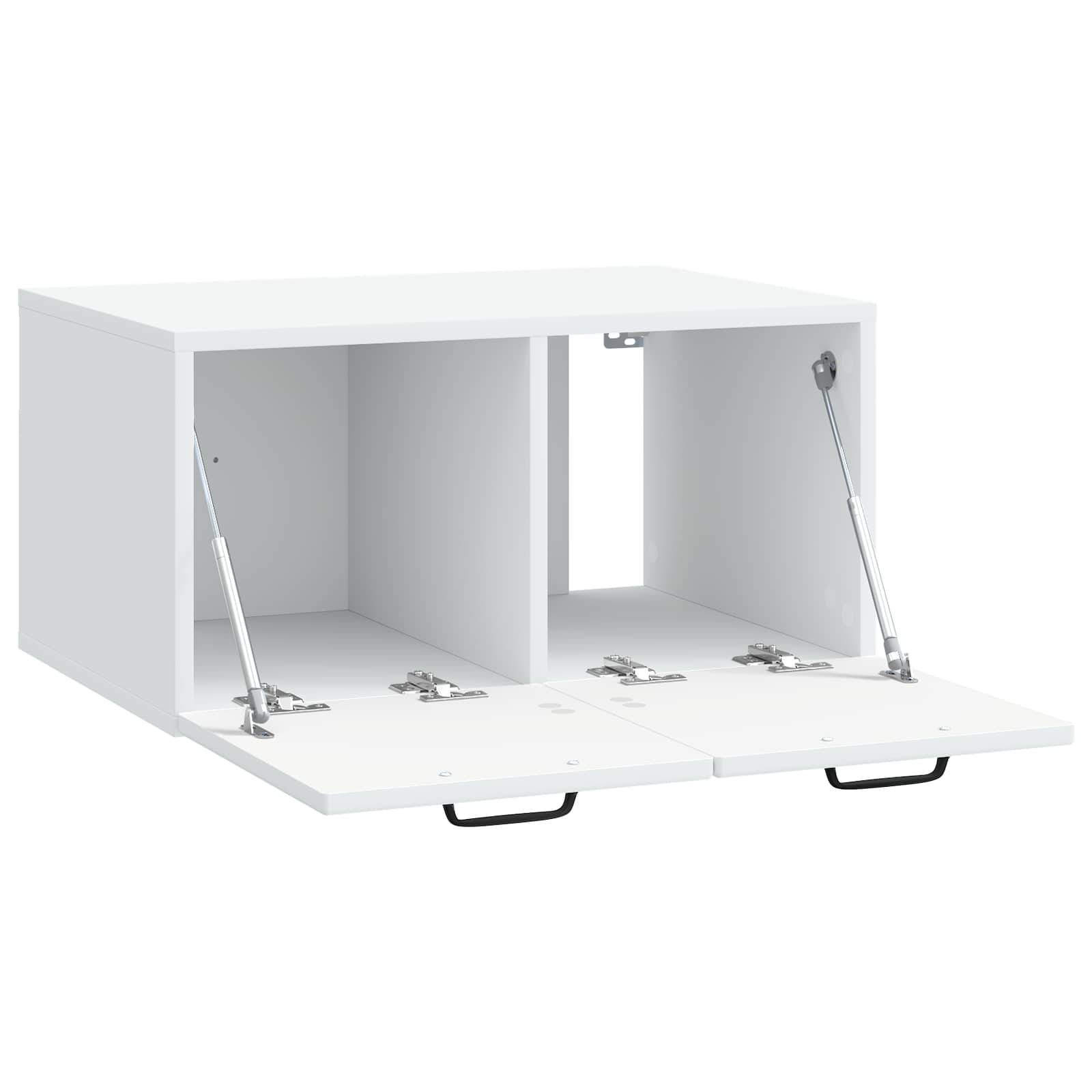 vidaXL Wandmontierter TV-Schrank Weiß 59,5 x 41 x 30 cm Holzwerkstoff