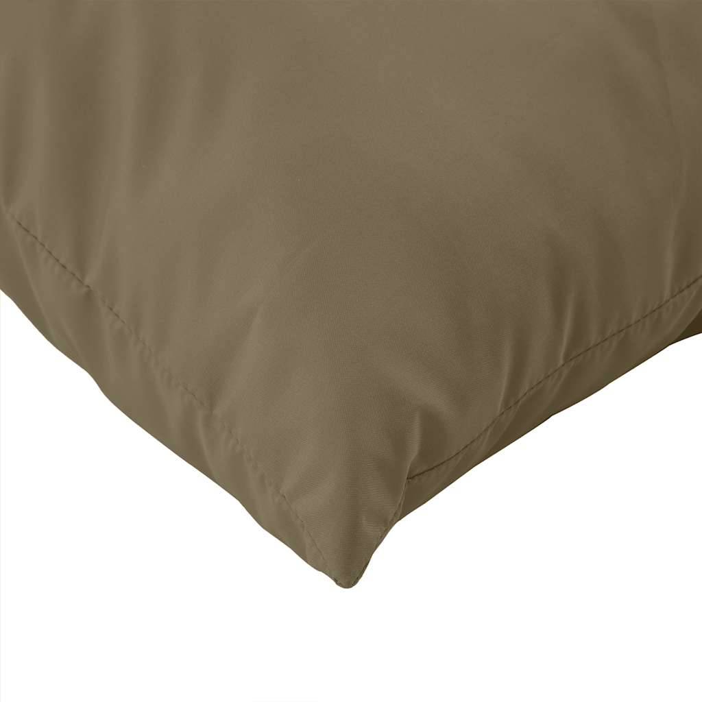 vidaXL Palettenkissen 3-tlg. Melange Taupe Stoff