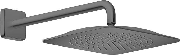 AXOR Citterio C pomme de tête 270/270 1 jet avec bras de douche, Chrome noir brossé