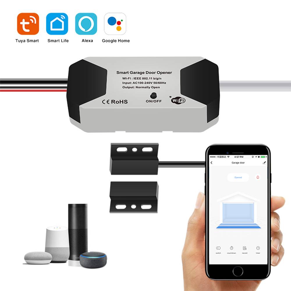 Offgridtec Smart WiFi Garagentoröffner – Tuya Smart Life, App & Sprachsteuerung