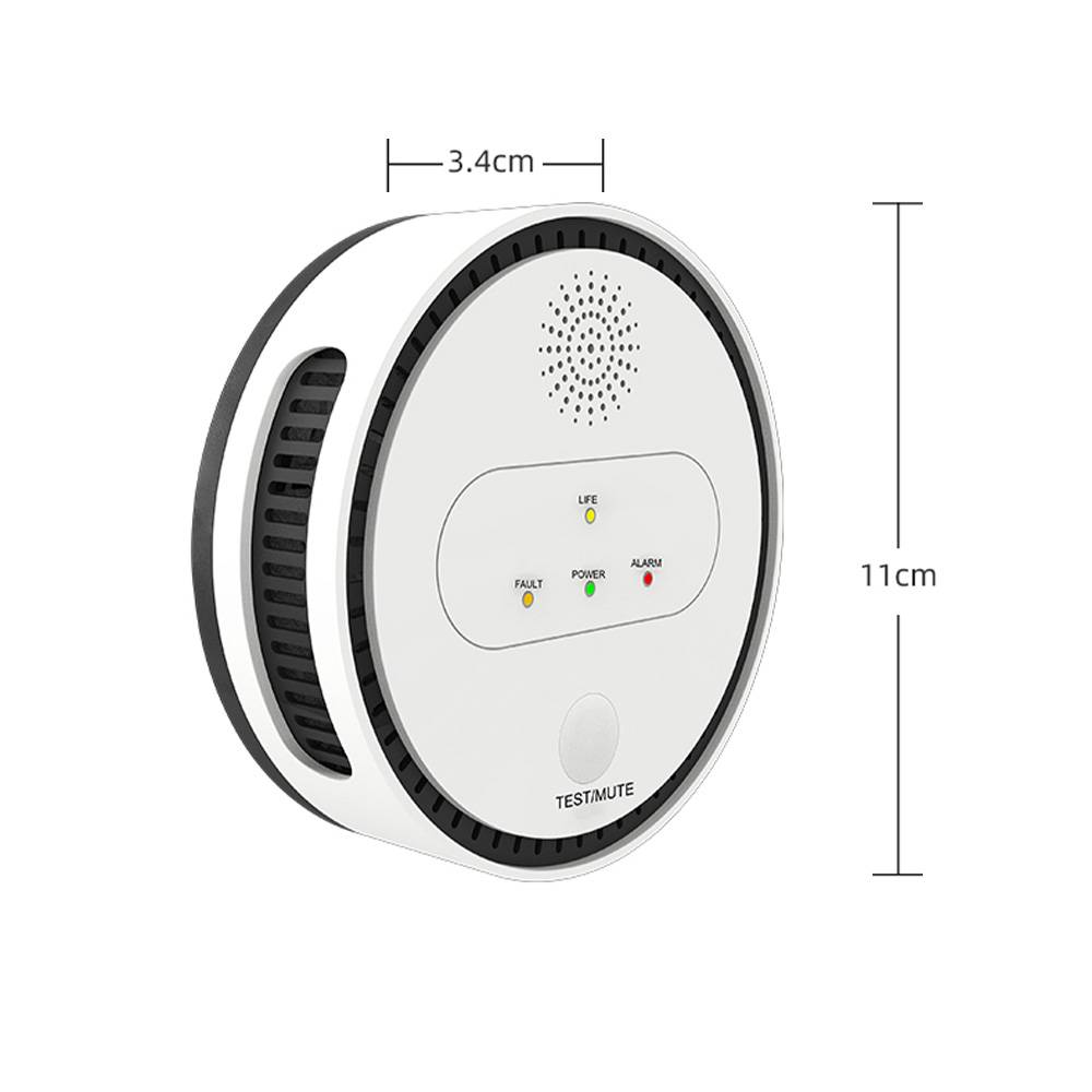 Offgridtec Smart WiFi-Gassensor mit LCD & App | Akustischer und optischer Alarm für brennbare Gase