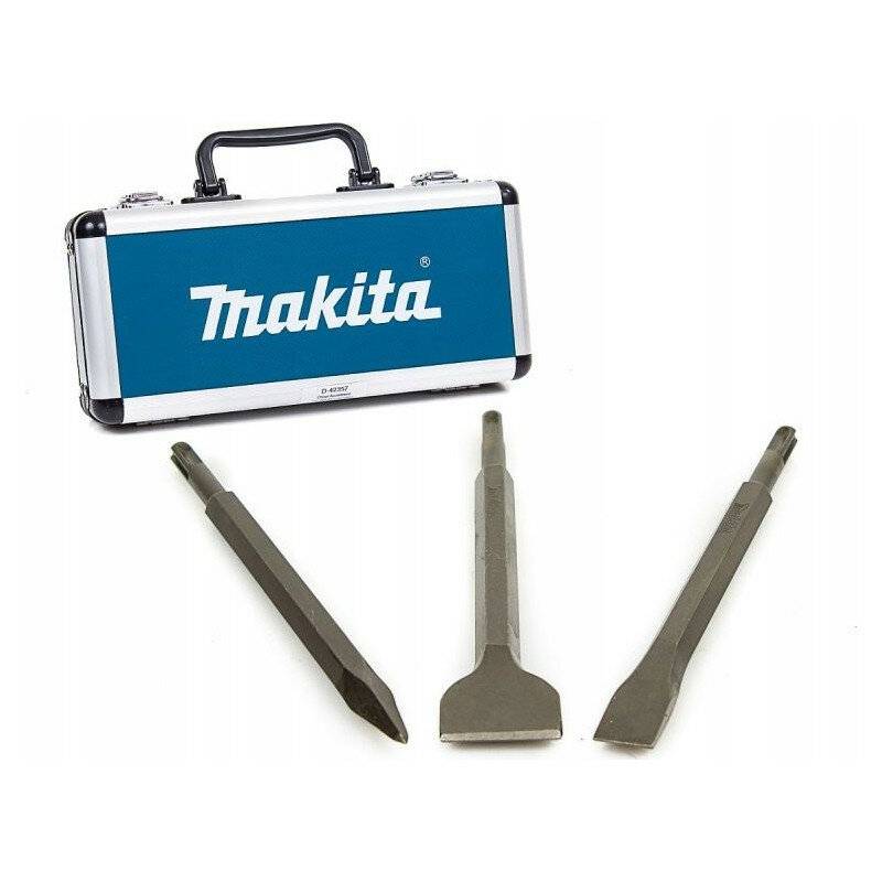 SDS-plus Meißelsatz (3 Stück) 250mm IN ECONOMY CASE MAKITA