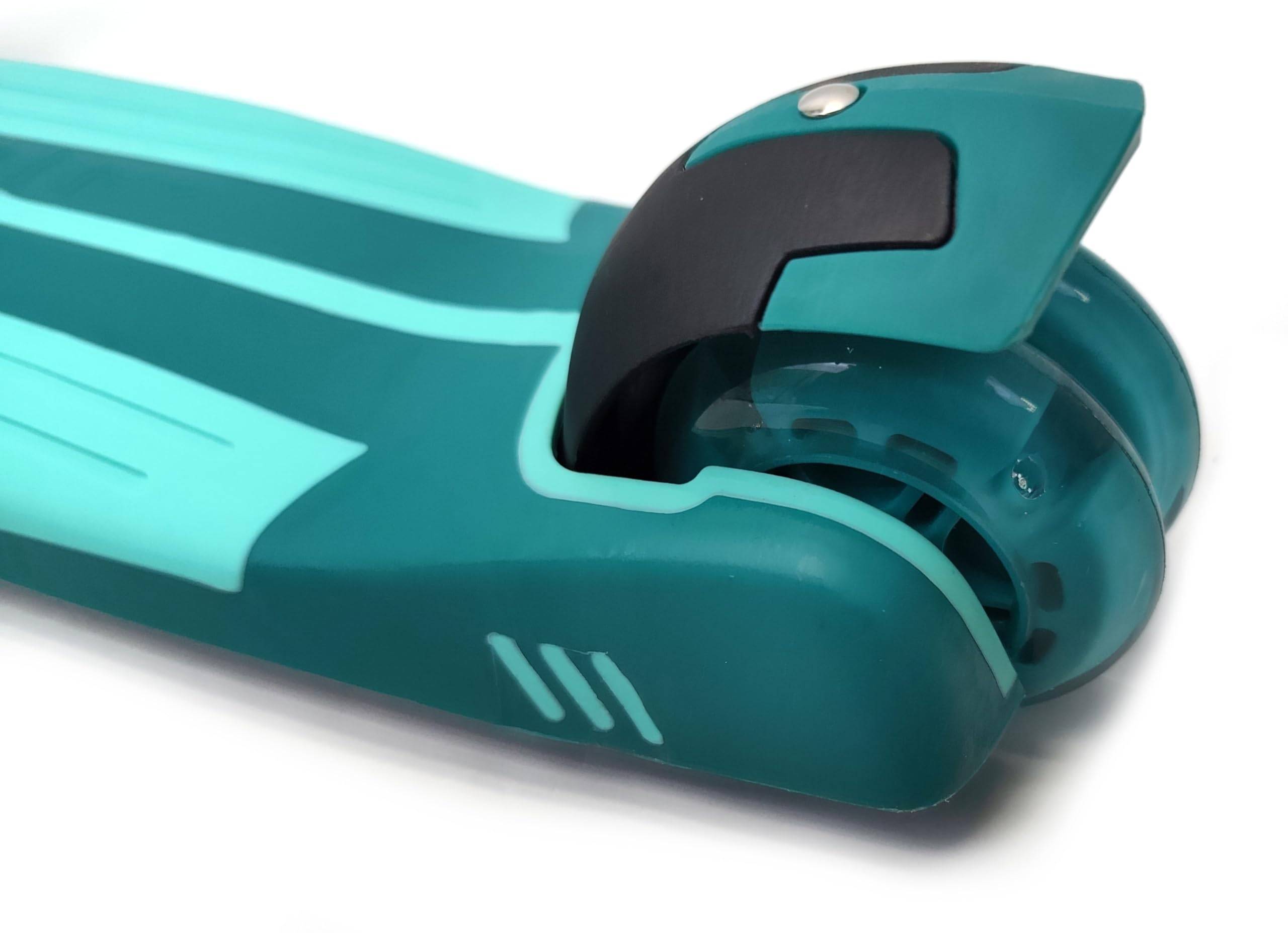 Carromco 2in1 Kinderroller mit Sitz - 3-Rad Kinderscooter ab 3 Jahren, Scooter Kinder, Höhenverstellbar, LED-Leuchtrollen, ABEC-5 Lager