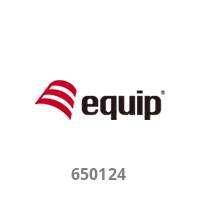 Equip-Logo mit rotem Symbol und der Nummer 650124 darunter ausstatten.