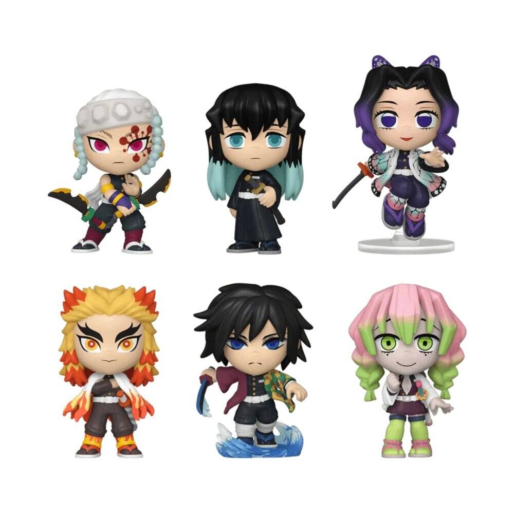 Verschiedene Mini-Vinylfiguren Demon Slayer