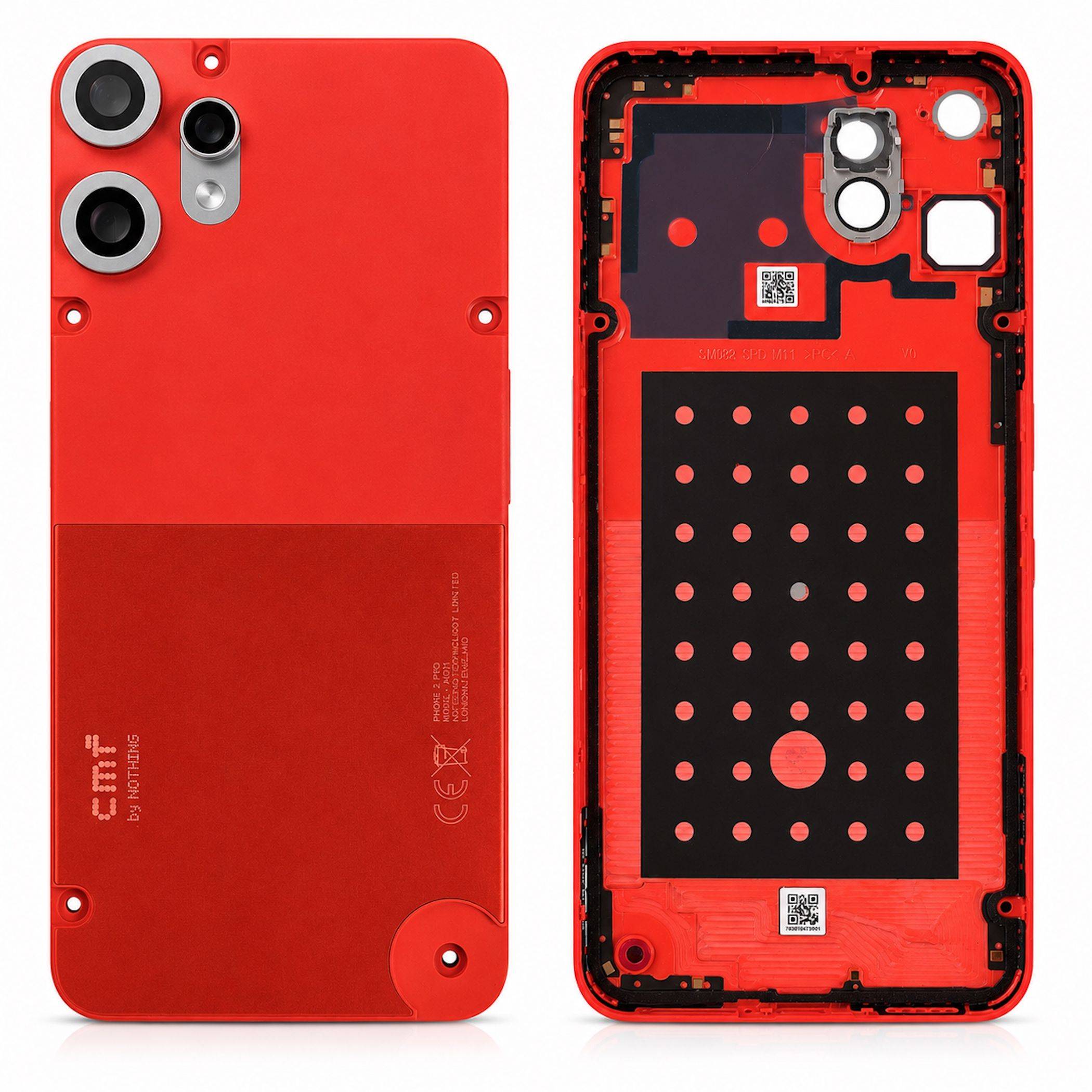 Backcover Kamera Rahmen für Nothing CMF Phone 2 Pro Rot