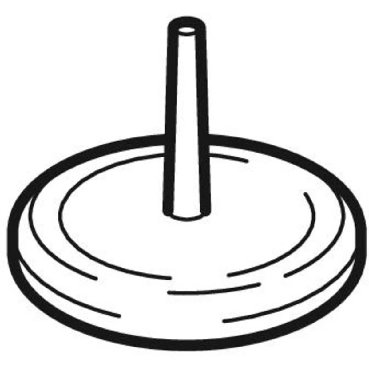 Geberit Verschlussdeckel, PE, zum Aufschweißen, DN60, d63mm, PE-80, schwarz, 1 Stk.