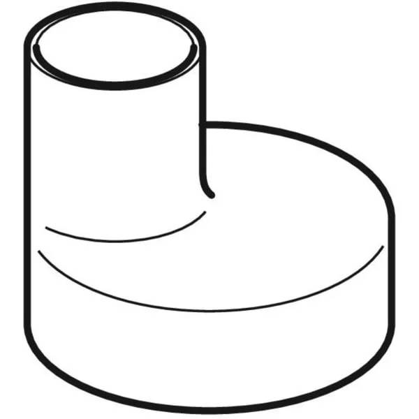 Geberit Reduktion, PE, exzentrisch, DN90 auf DN60, d90/63mm, schwarz, 1 Stk.
