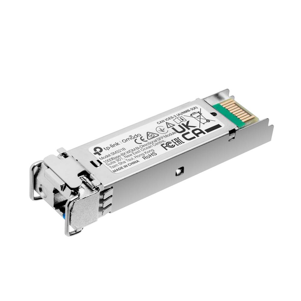 TP-Link Omada SM321B, Faseroptik, 1250 Mbit/s, SFP, 9/125 µm, 20000 m, 1310 nm