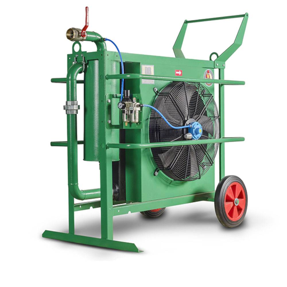 Mobiler Druckluftnachkühler - Modell DBE-25 DryBlast - Volumenstrom 25 m³/min - G2" Anschluss - Elektroantrieb