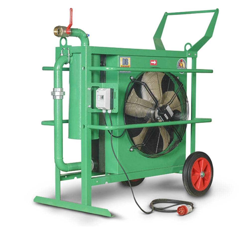 Mobiler Druckluftnachkühler - Modell DBE-21 DryBlast - Volumenstrom 21 m³/min - G2" Anschluss - Elektroantrieb