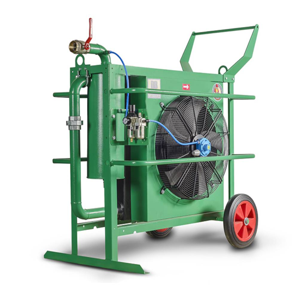 Mobiler Druckluftnachkühler - Modell DBP-25 DryBlast - Volumenstrom 25 m³/min - G2" Anschluss - Druckluftantrieb