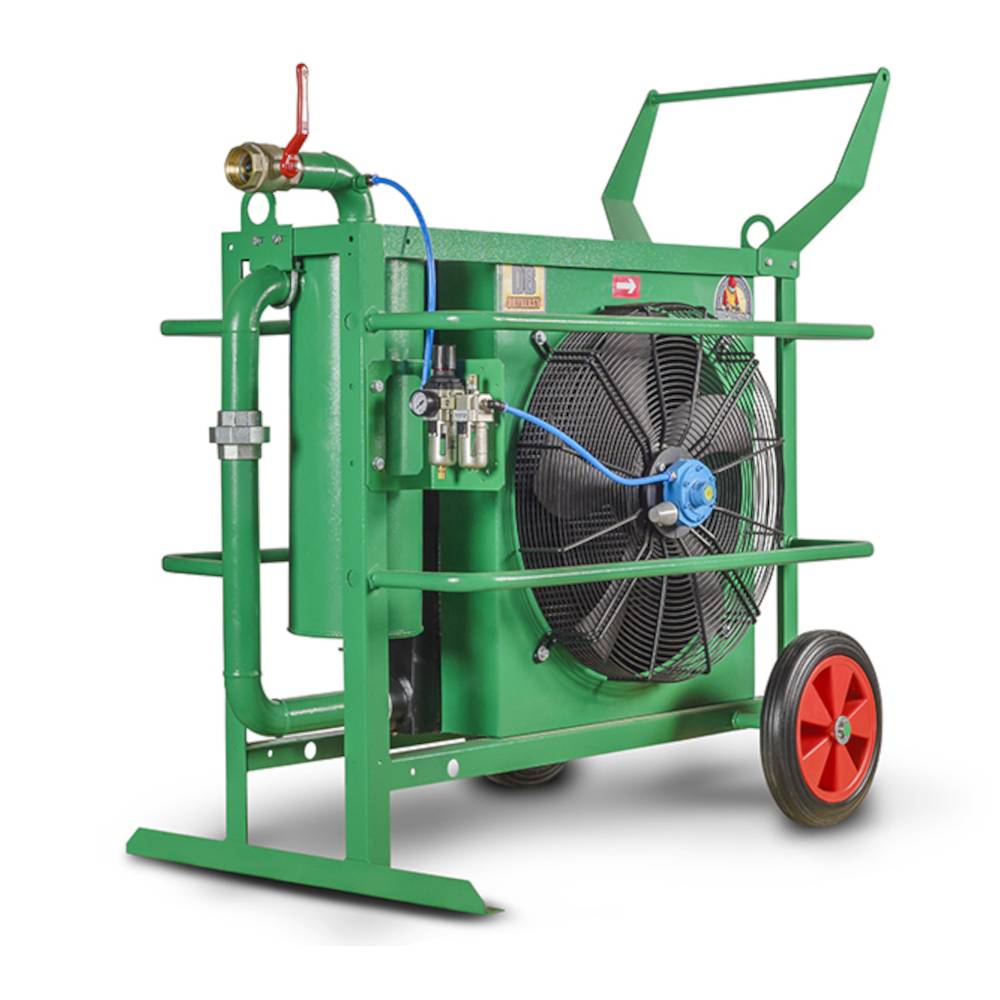 Mobiler Druckluftnachkühler - Modell DBP-21 DryBlast - Volumenstrom 21 m³/min - G2" Anschluss - Druckluftantrieb