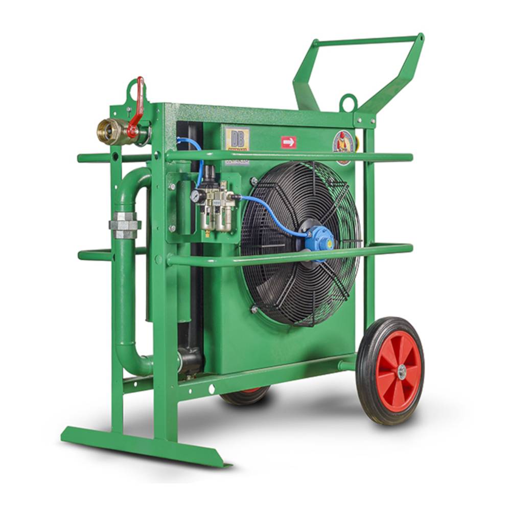 Mobiler Druckluftnachkühler - Modell DBP-12 DryBlast - Volumenstrom 12 m³/min - G2" Anschluss - Druckluftantrieb