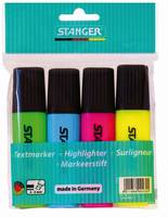Stanger 180009000 - 4 Stück(e) - Blau - Grün - Pink - Gelb - Mehrfarbig - Rechteck - 1 mm - 5 mm