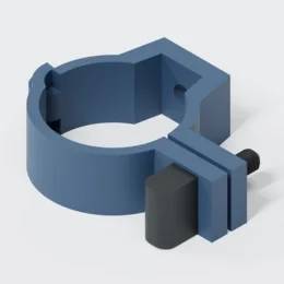 POLOPLAST Schraubschelle, DN40, POLO-CLIP, Kunststoff, Ø40mm, blau, 1 Stk.