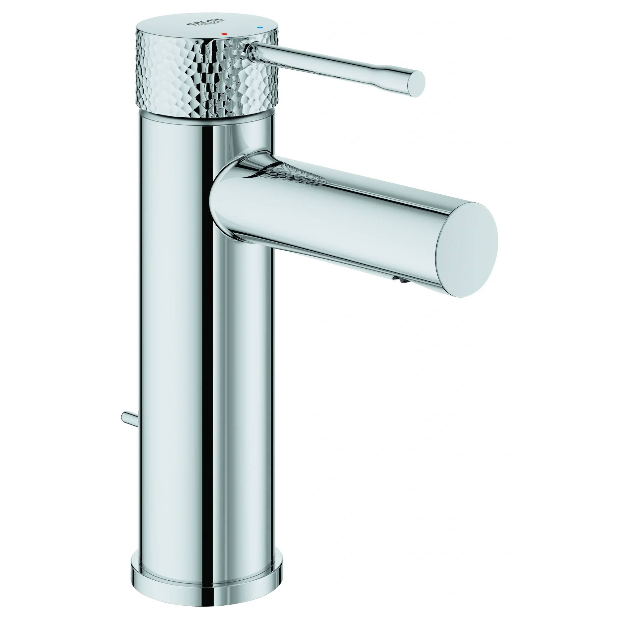 Grohe Einhand-Waschtischbatterie Essence 24175_1, S-Size, Einlochmontage, Zugstangen-Ablaufgarnitur, Crafted Chrom, 1 Stk.