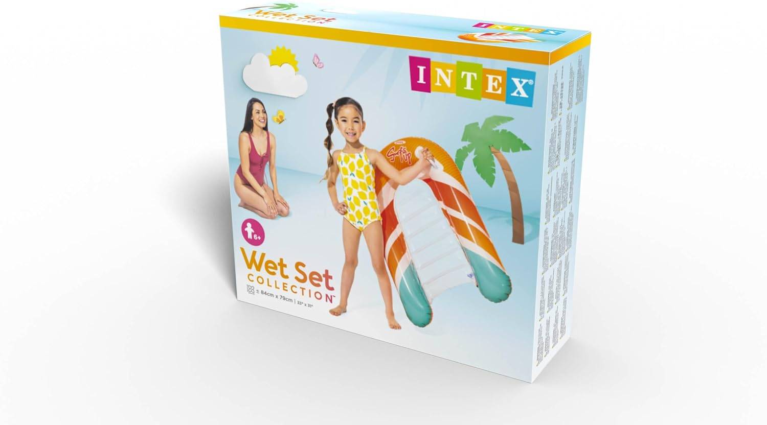 Intex 58172NP - Surf's Up Riders, Schwimmbrett, Luftmatratze - Orange