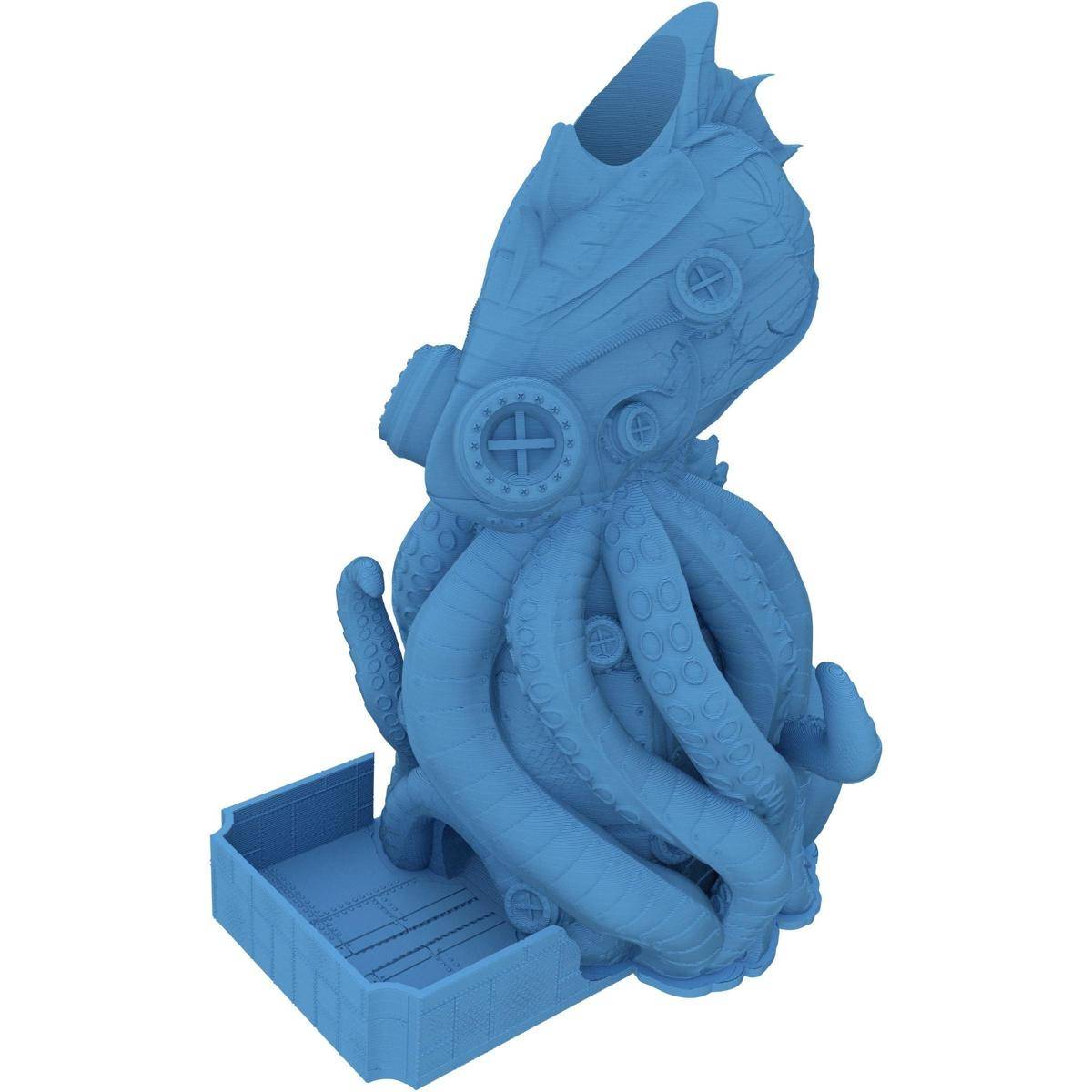 Fates End Dice Tower: Octopunk, himmelblau
