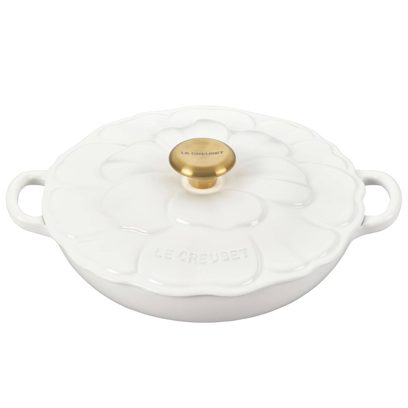 Le Creuset Signature Blütenblatt Bräter 2,25qt weiß