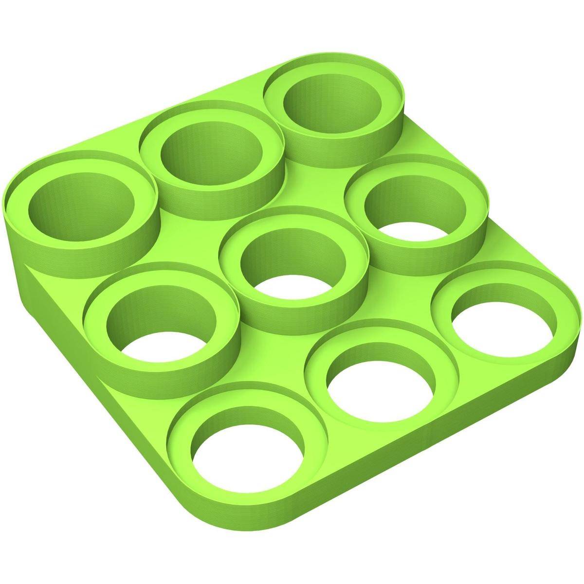 FH6366 - Feldherr Figurenpodest für 58 mm Bases, grün