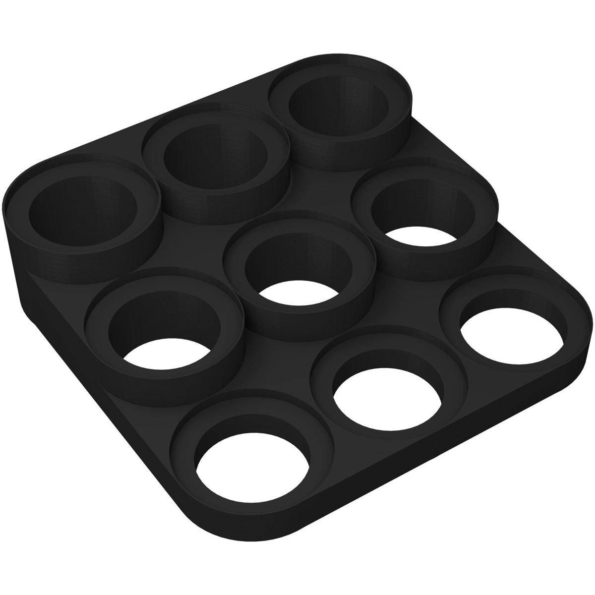 FH6367 - Feldherr Figurenpodest für 58 mm Bases, schwarz