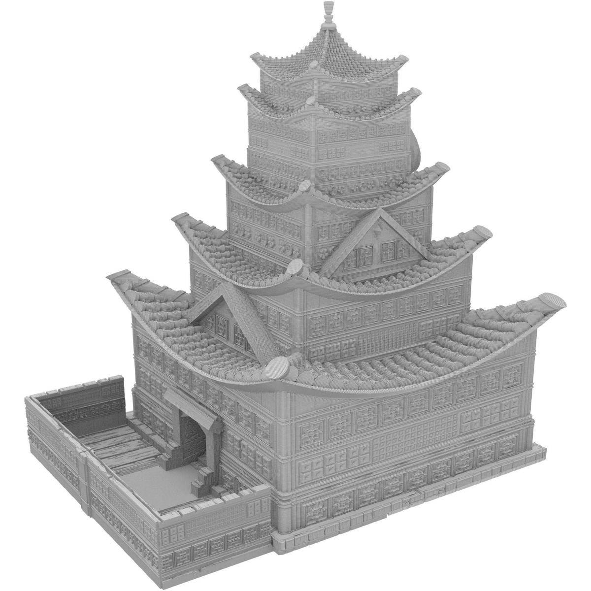 FH5507 - Fates End Dice Tower: Pagoda, grau