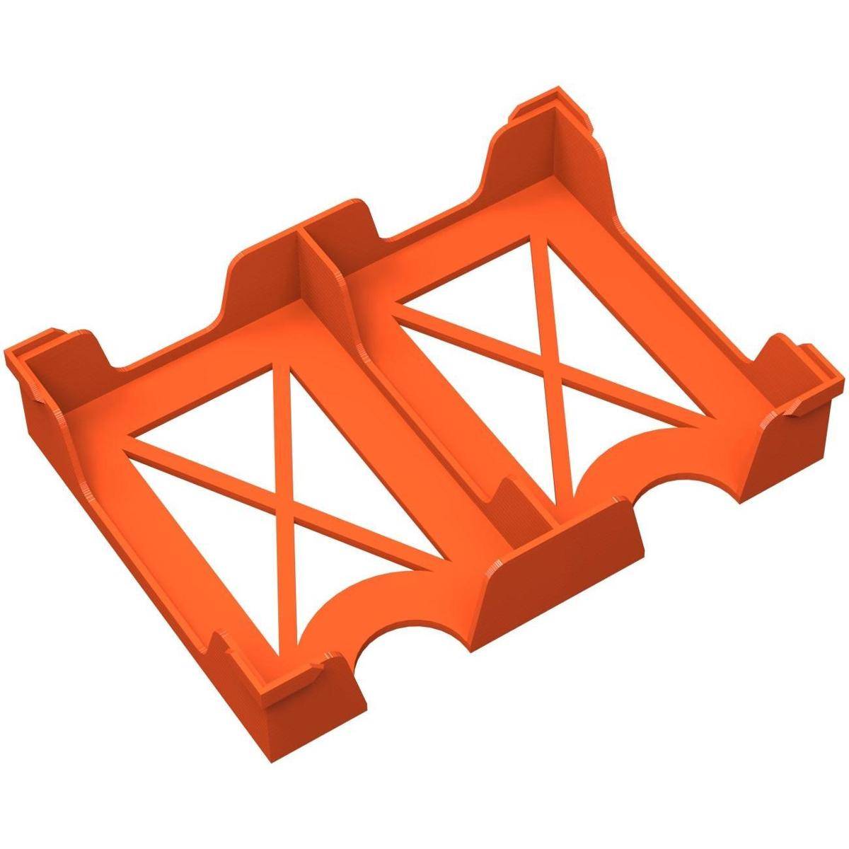 FH6722 - Feldherr Kartenhalter für Spielkarten im Format 50 x 75 mm – 120 Karten – 2 Fächer