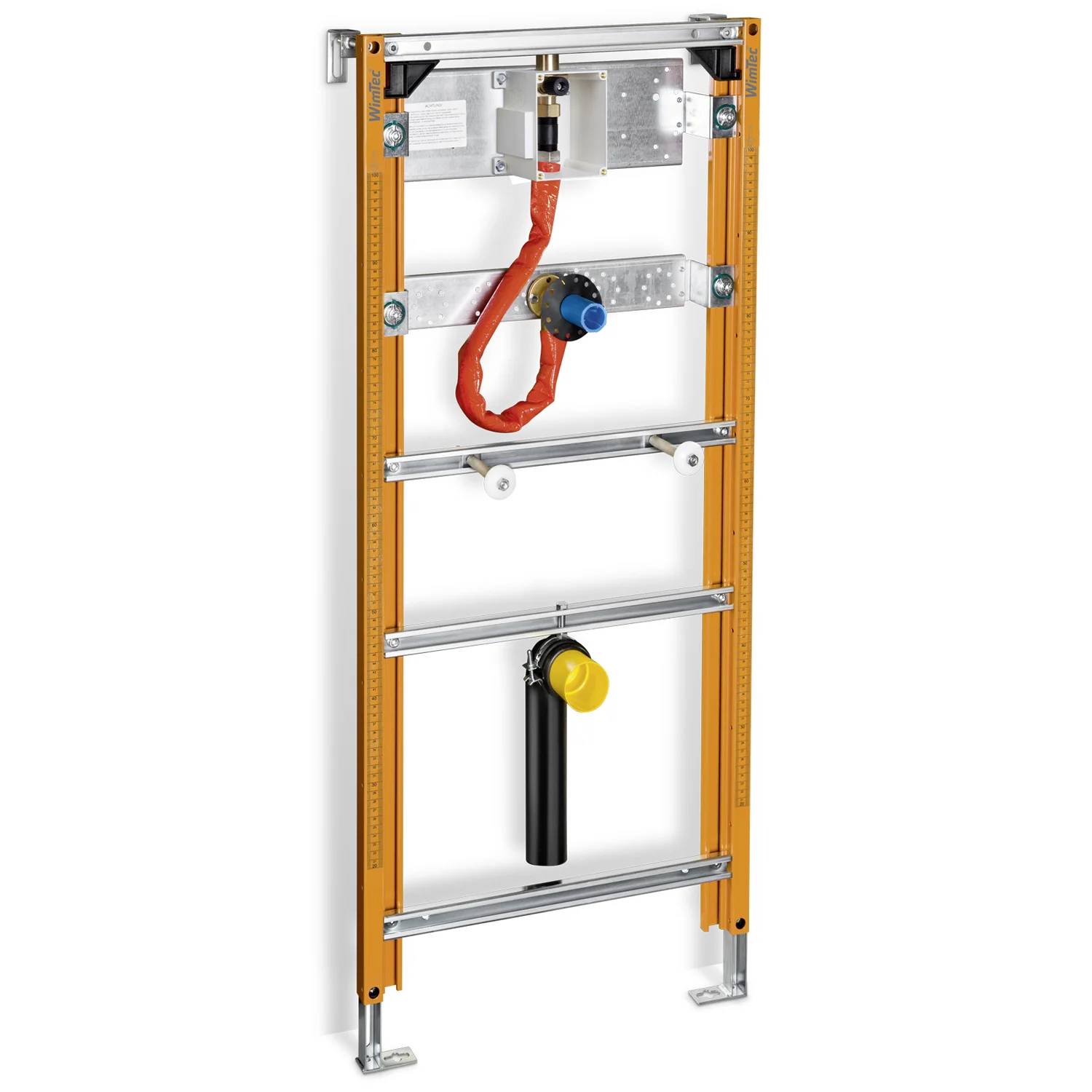 WimTec Urinal-Montageelement, FIX UR U2, Laufen Caprino, 10-17,5cm, orange, 1 Stk.