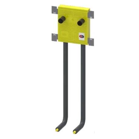 MHS Dusch-Anschlussbox, DUU/240, Auslass 153mm, gelb, 1 Stk.