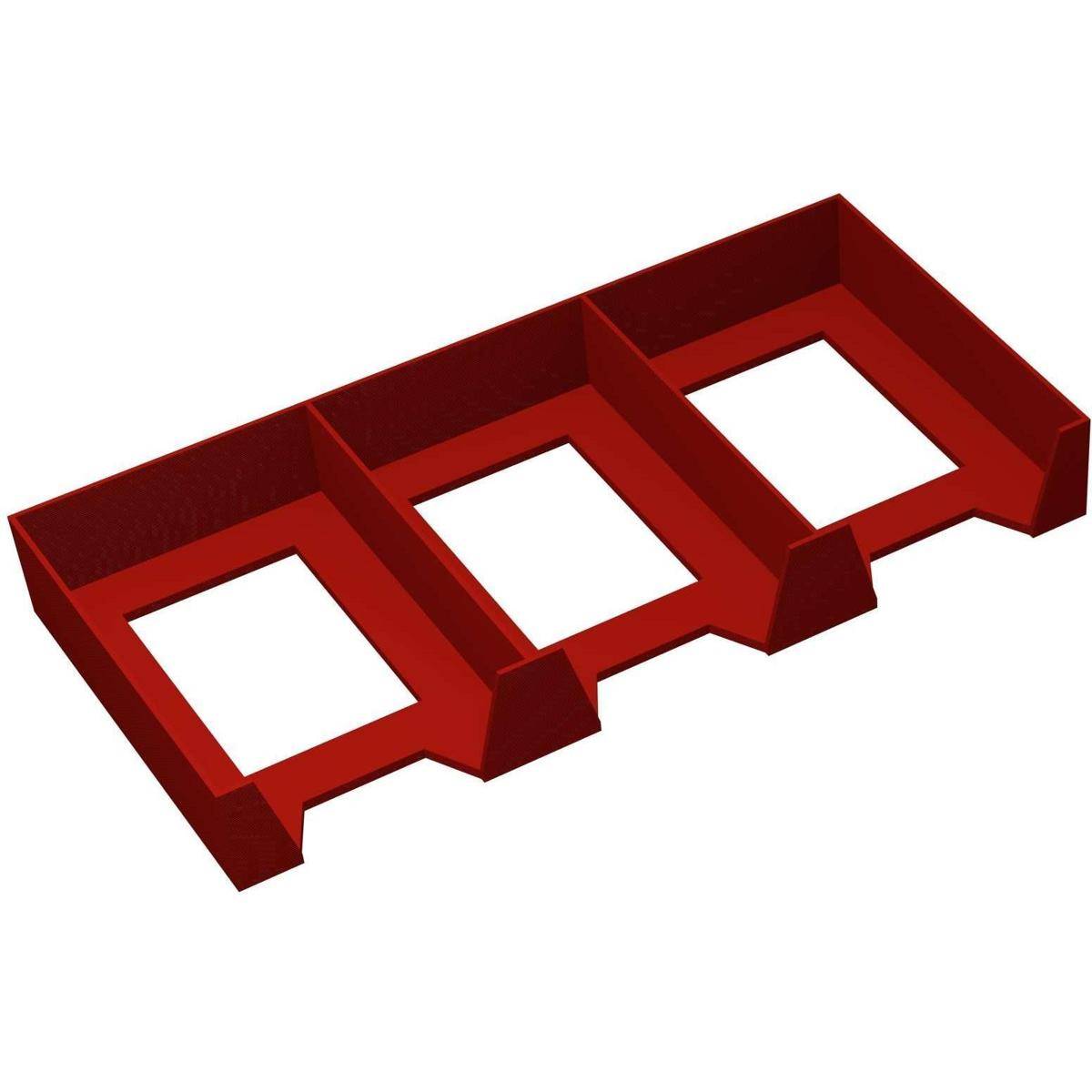 FH5872 - Feldherr Kartenhalter für Spielkarten in Mini European Board Game Size – 120 Karten – 3 Fächer