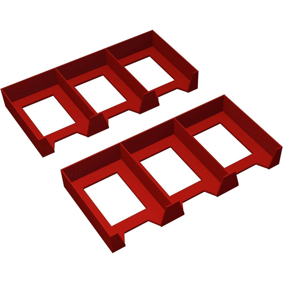 FH5693 - Feldherr Kartenhalter-Set 2-teilig für Catan: Das Spiel, kirschrot
